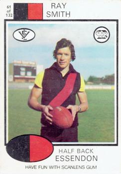 1975 Scanlens VFL #61 Ray Smith Front